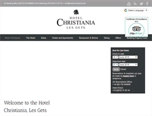Tablet Screenshot of hotelchristiania.com